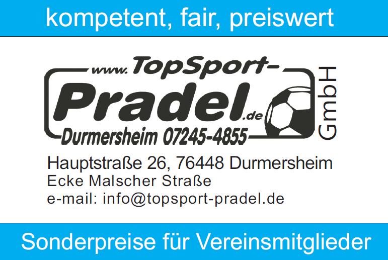 TopSport Pradel GmbH, Durmersheim, Hauptstraße 26